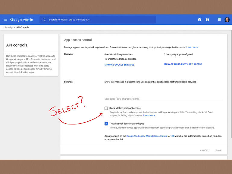 How to manage third-party app API access in Google ...